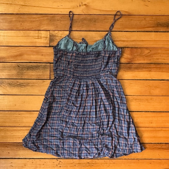 UO Kamaryn Tie Front Plaid Mini Dress - Picture 6 of 9